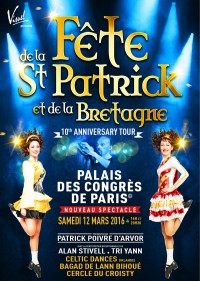 Fête de la Saint Patrick et de la Bretagne au Palais des Congrès de Paris
